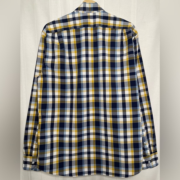J. Crew Plaid Flex Washed Slim Button Down Size L Chest is 45 in Length 31.5 in - Picture 8 of 8